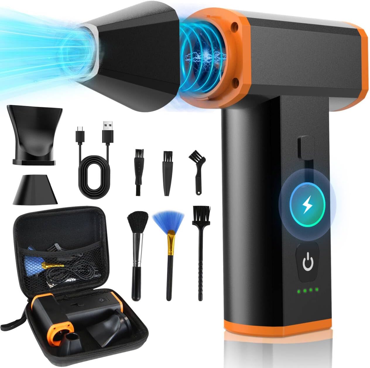 130000RPM Rechargeable Air Blower - Portable Cleaning Power!