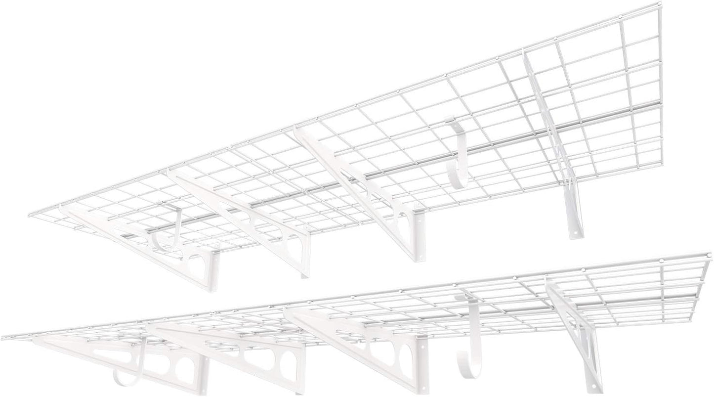 FLEXIMOUNTS 2-Pack 2x6ft Garage Shelving for Optimal Storage