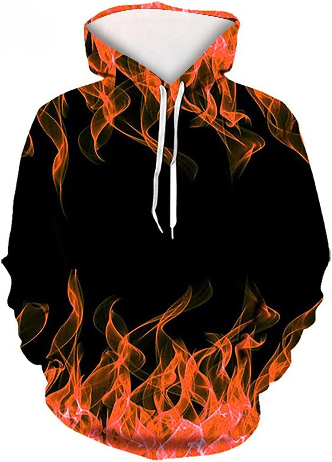 Flame Print Big & Tall Hoodie for Men