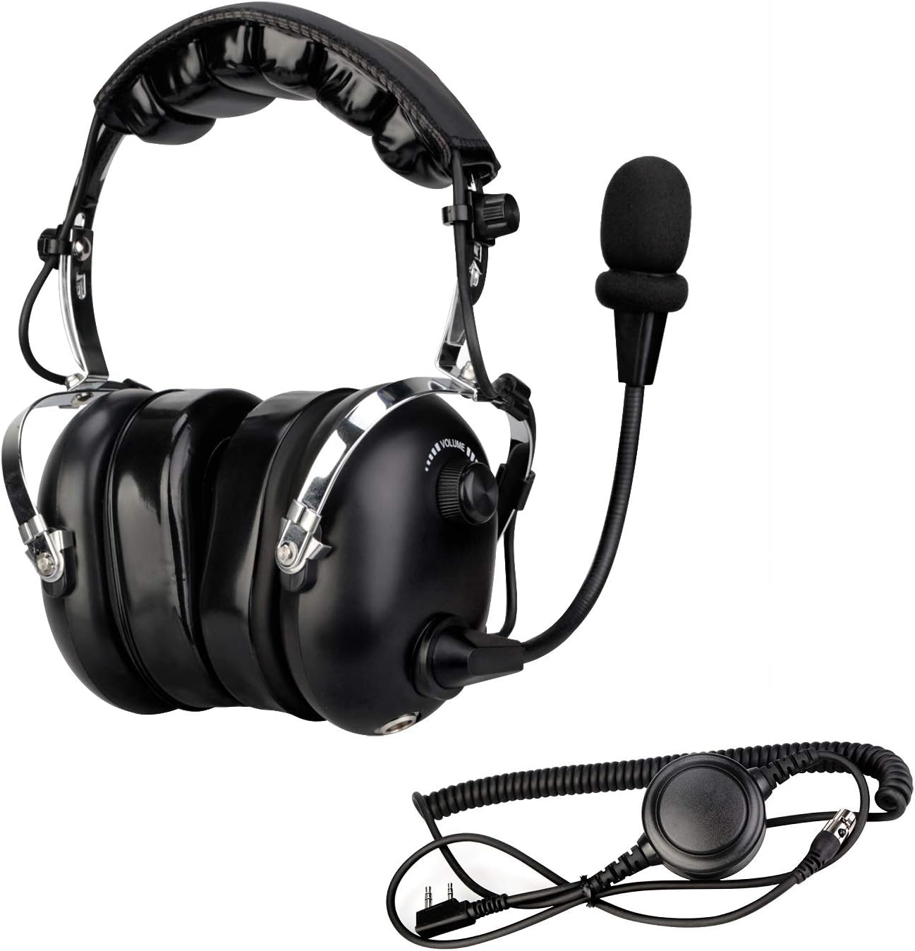 Retevis Noise Reduction Walkie Talkie Headset for Clear Sound