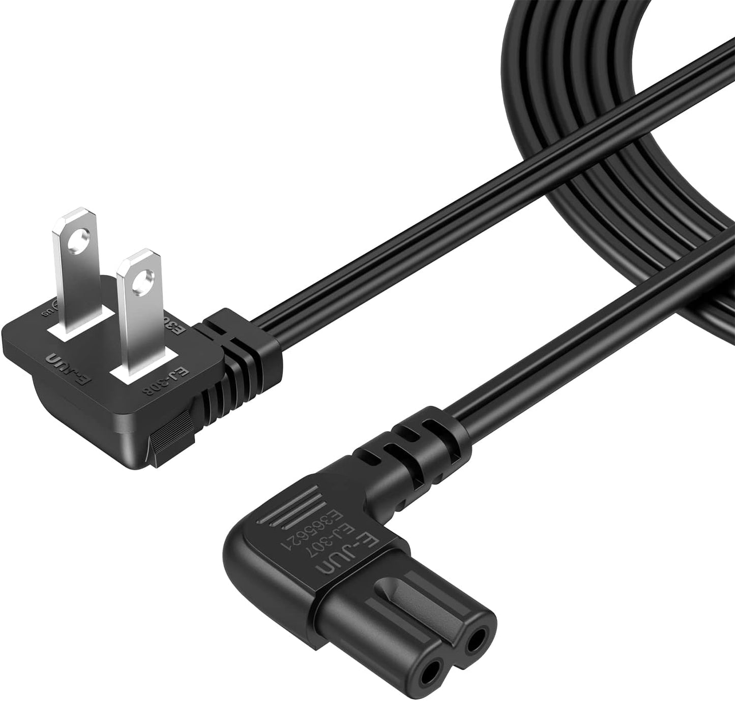 6ft Angled Power Cord for Easy Connectivity