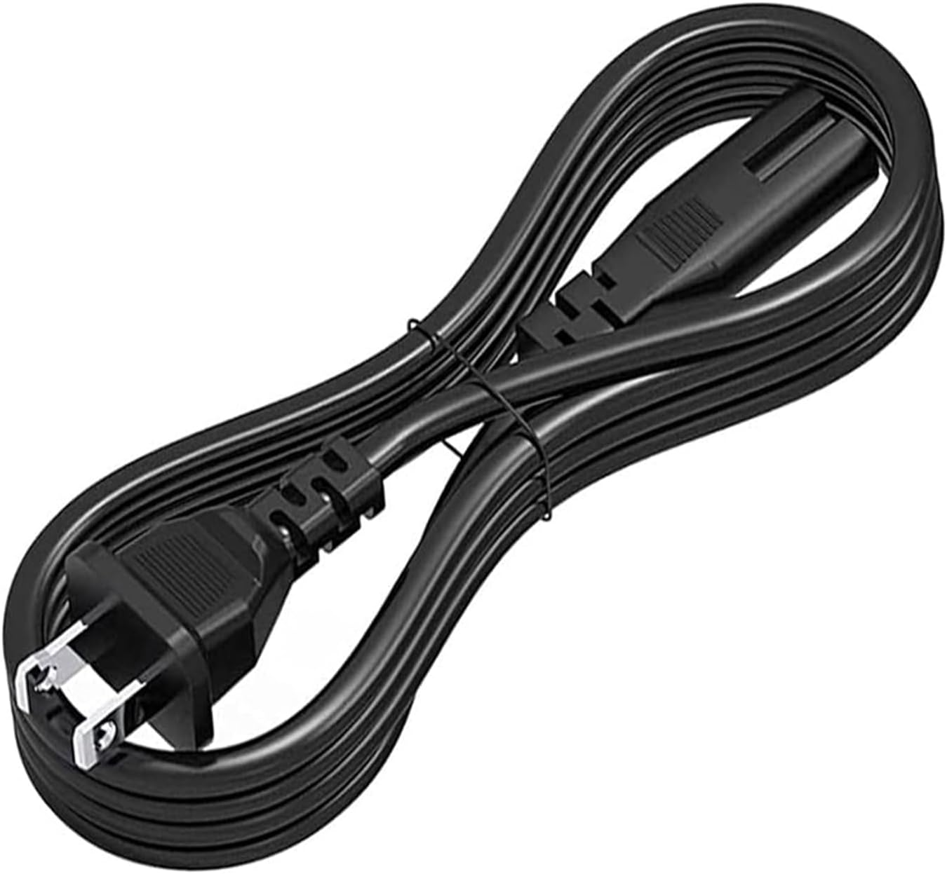 Compact AC Power Cord for Under Desk Elliptical