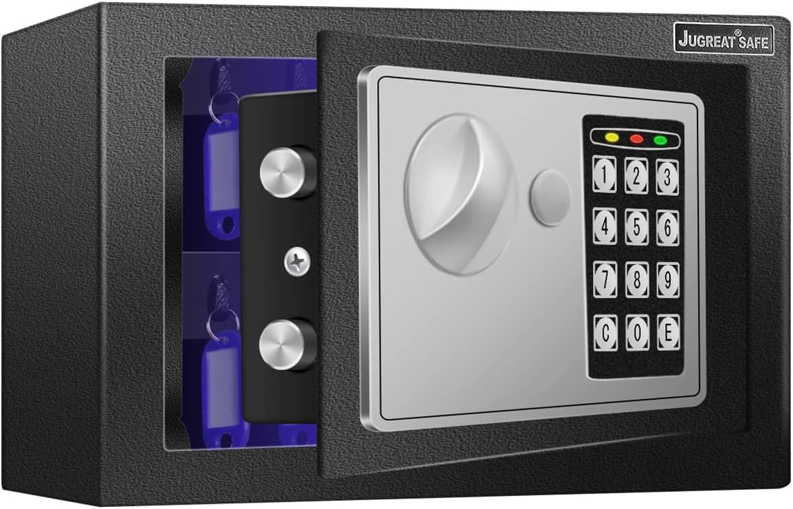 JUGREAT 25 Keys Cabinet with Sensor Light for Secure Storage