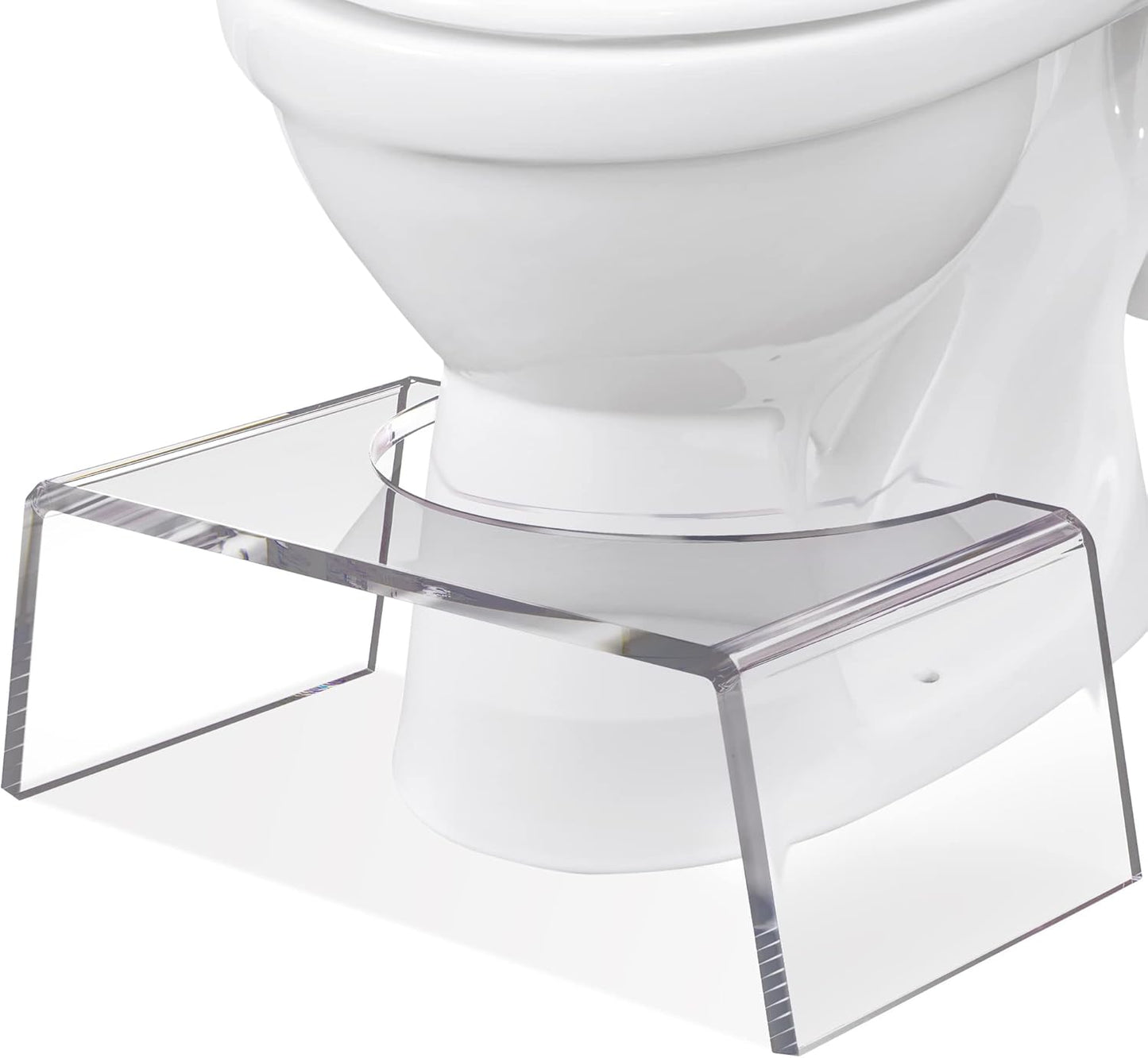 Clear Acrylic Step Stool for Kids - Modern Potty Training Aid
