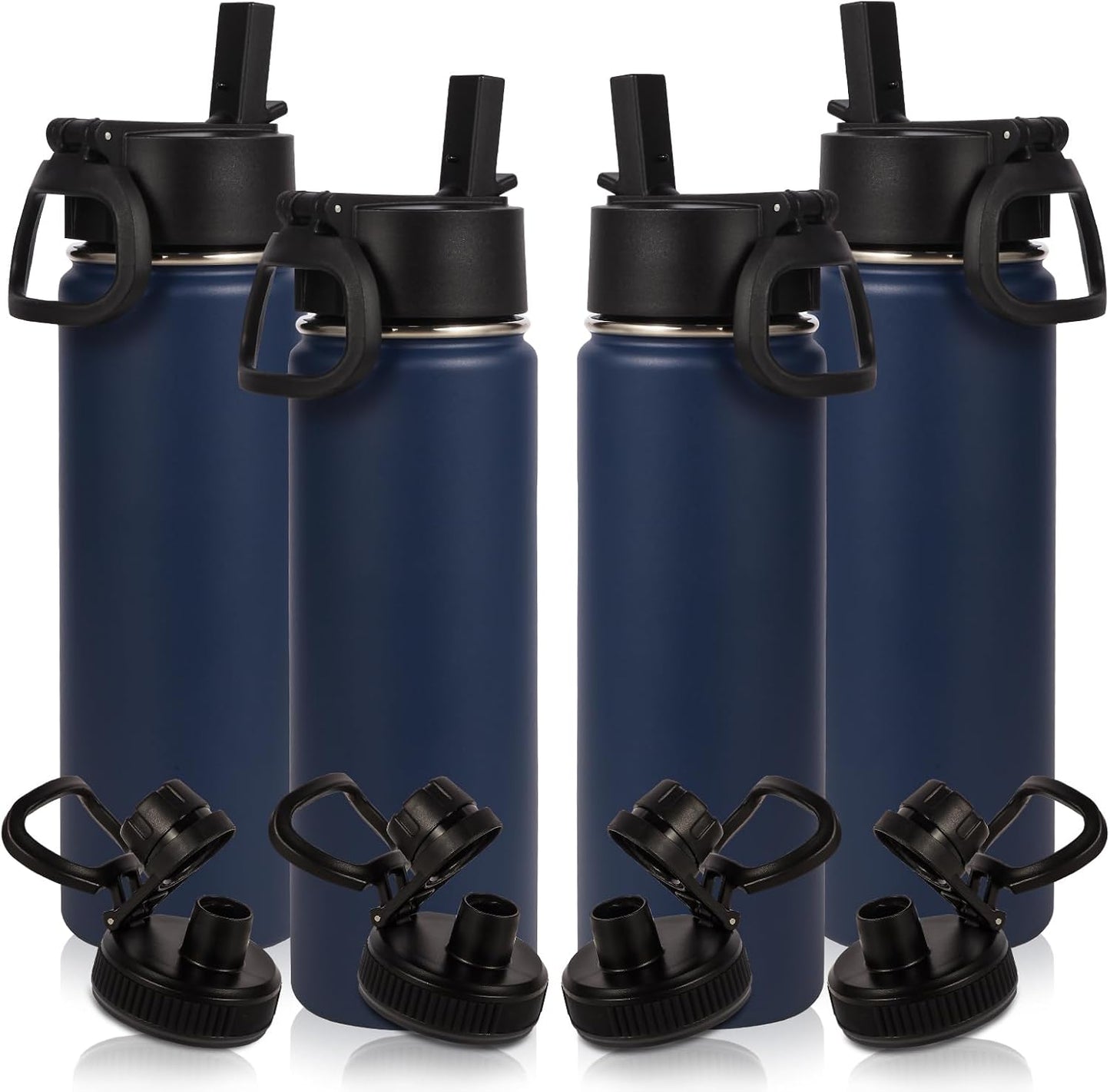 20oz Insulated Stainless Steel Water Bottle With Straw Lid