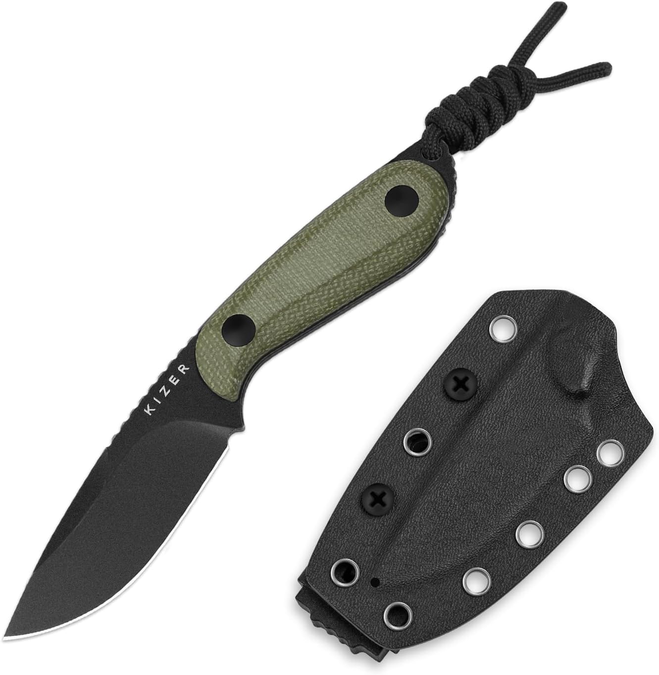 Kizer Buddy Fixed Blade Knife: Compact EDC for Hiking & Camping