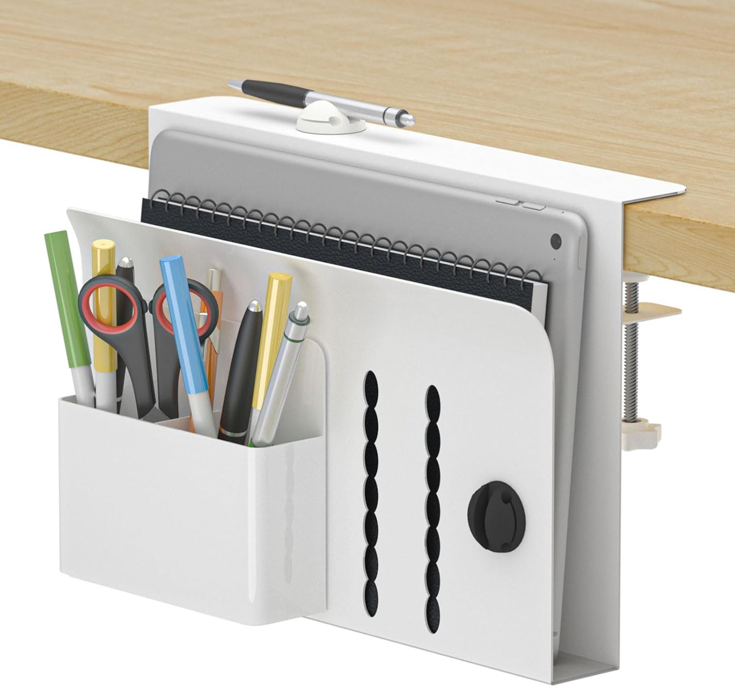 YIK TUNG Laptop Desk Organizer with Magnetic Pen Holder