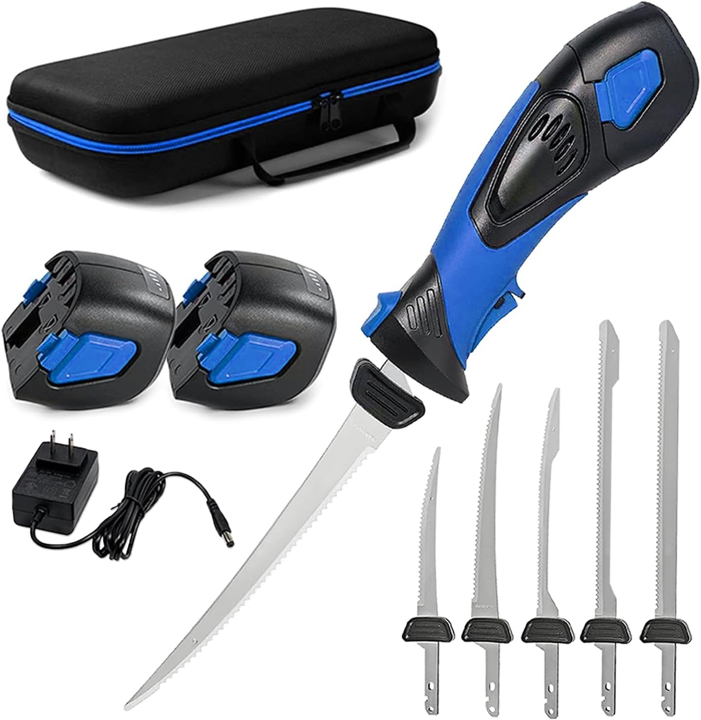 Cordless Electric Fillet Knife with Non-Stick Blades for Fishing