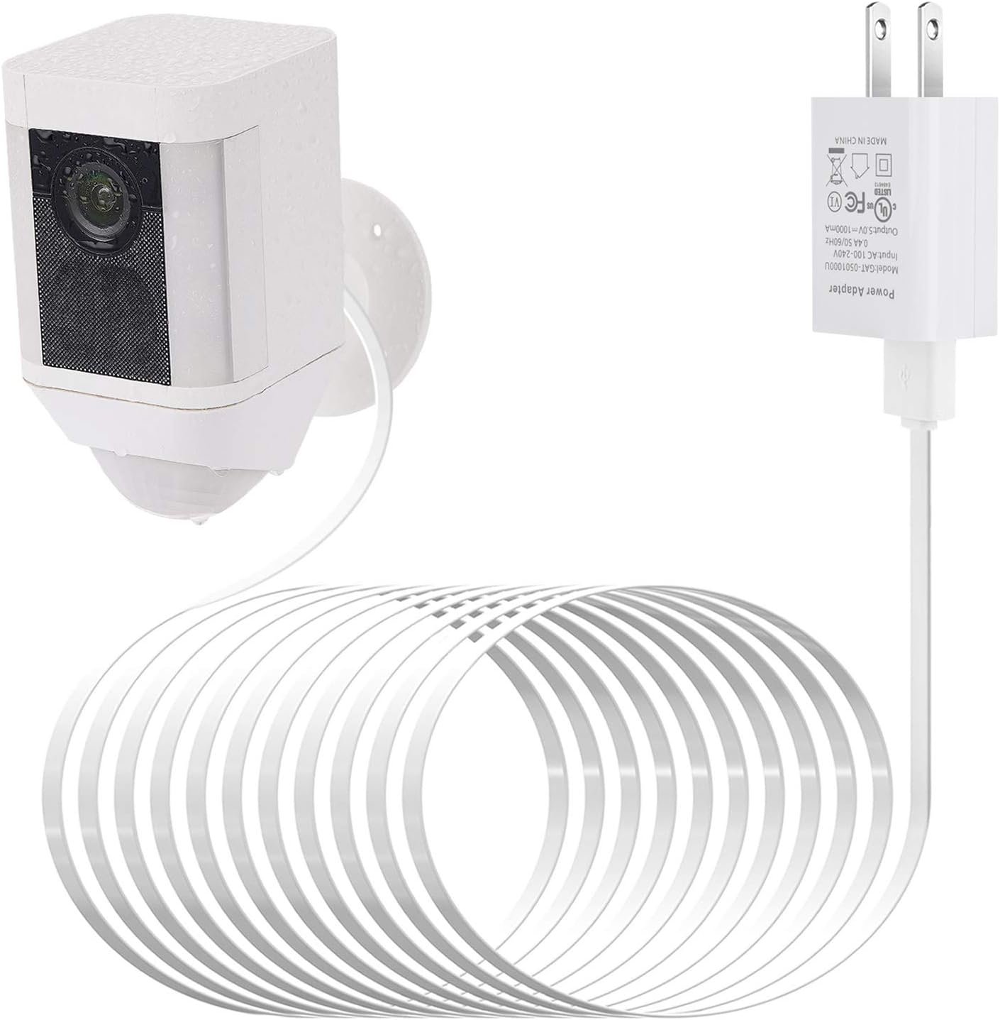 ALERTCAM Weatherproof Power Adapter for Continuous Ring Cam Charging
