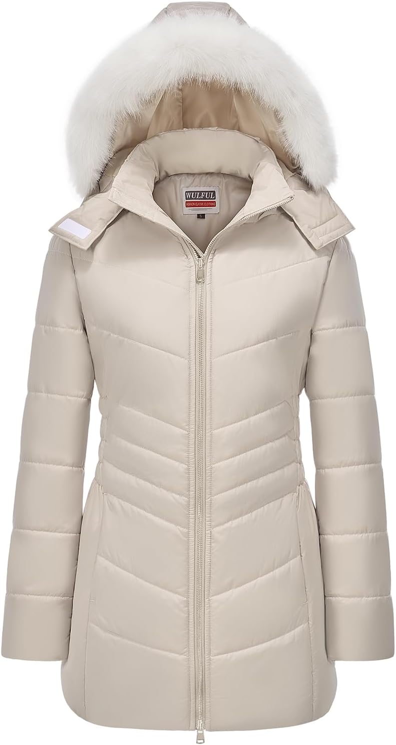 WULFUL Women's Winter Coats Long Warm Thicken Puffer Jackets