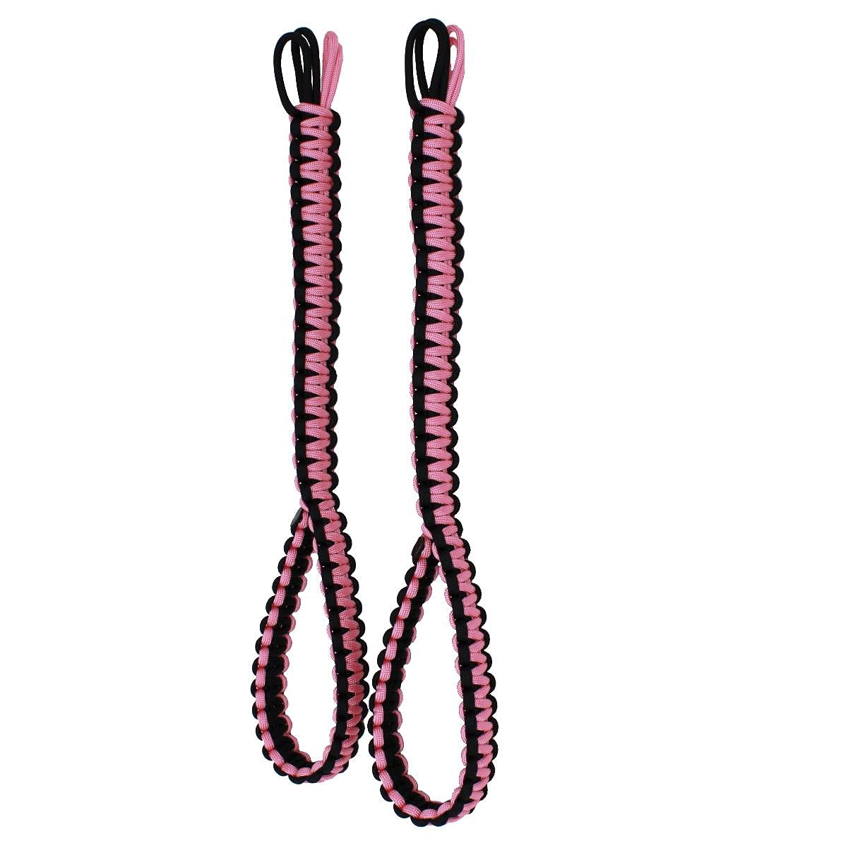 Kids Universal Paracord Headrest Grab Handles in Rose Pink