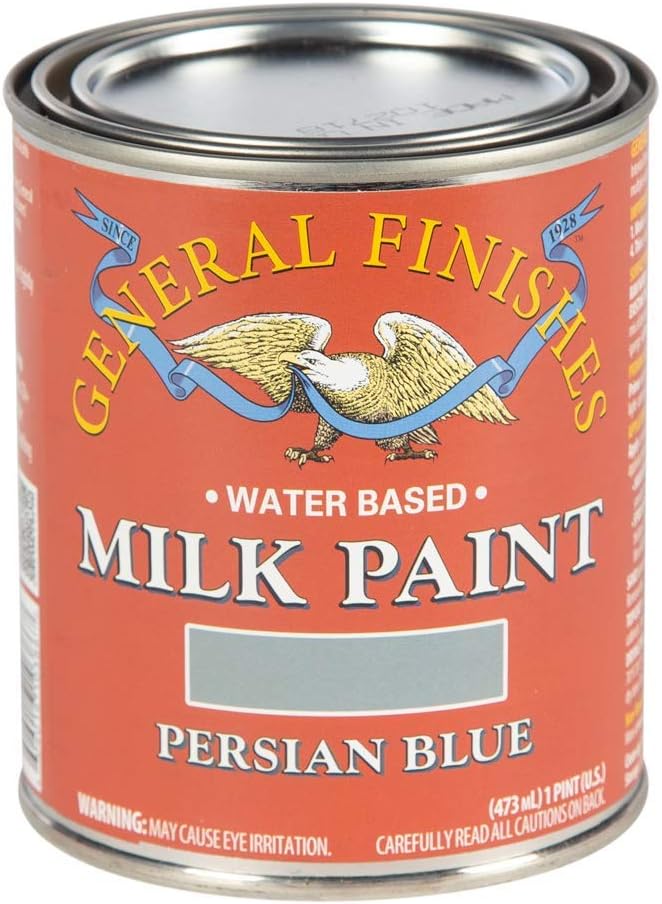 General Finishes Water Based Milk Paint in Persian Blue - 1 Pint