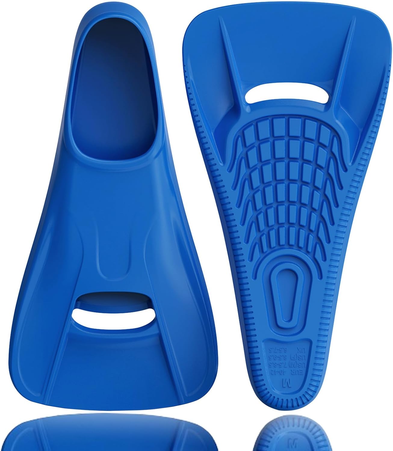 Swim Fins for Adults - Comfortable Silicone Full Foot Pocket Fins
