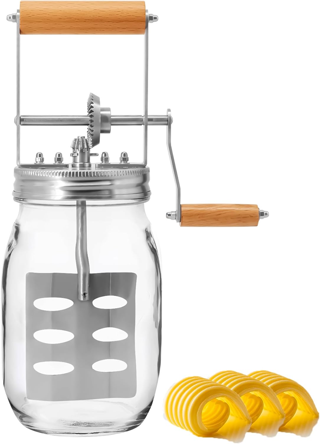 Butter Churner for Homemade Butter in 10 Minutes - 32 oz Jar