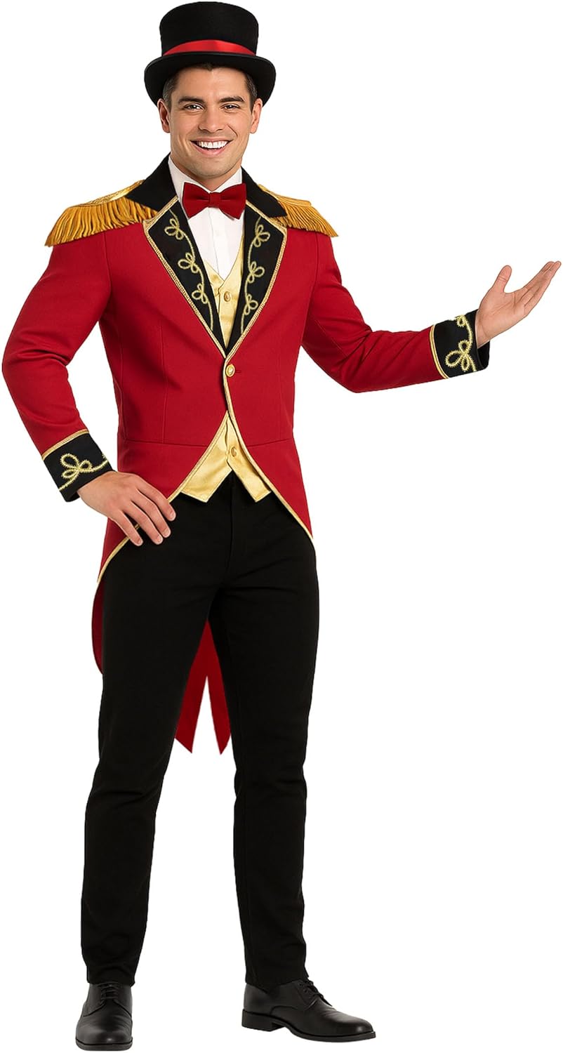 Ringmaster Costume for Men - Fun Shack Circus Outfit for Adults