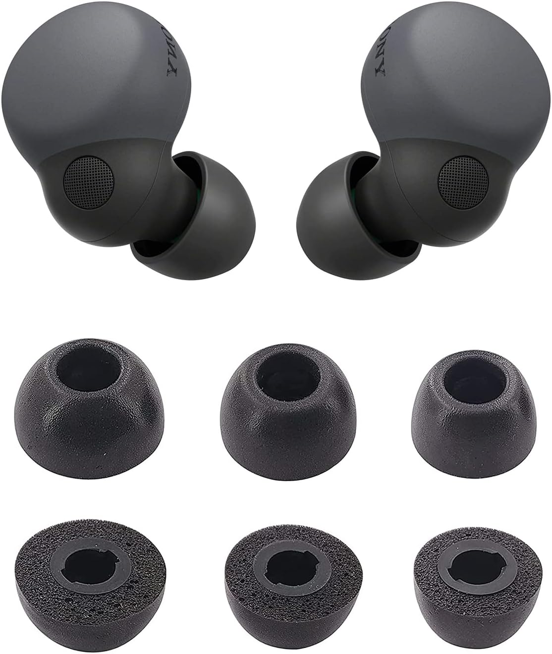 Soft Memory Foam Eartips for Sony LinkBuds S - 3 Pairs