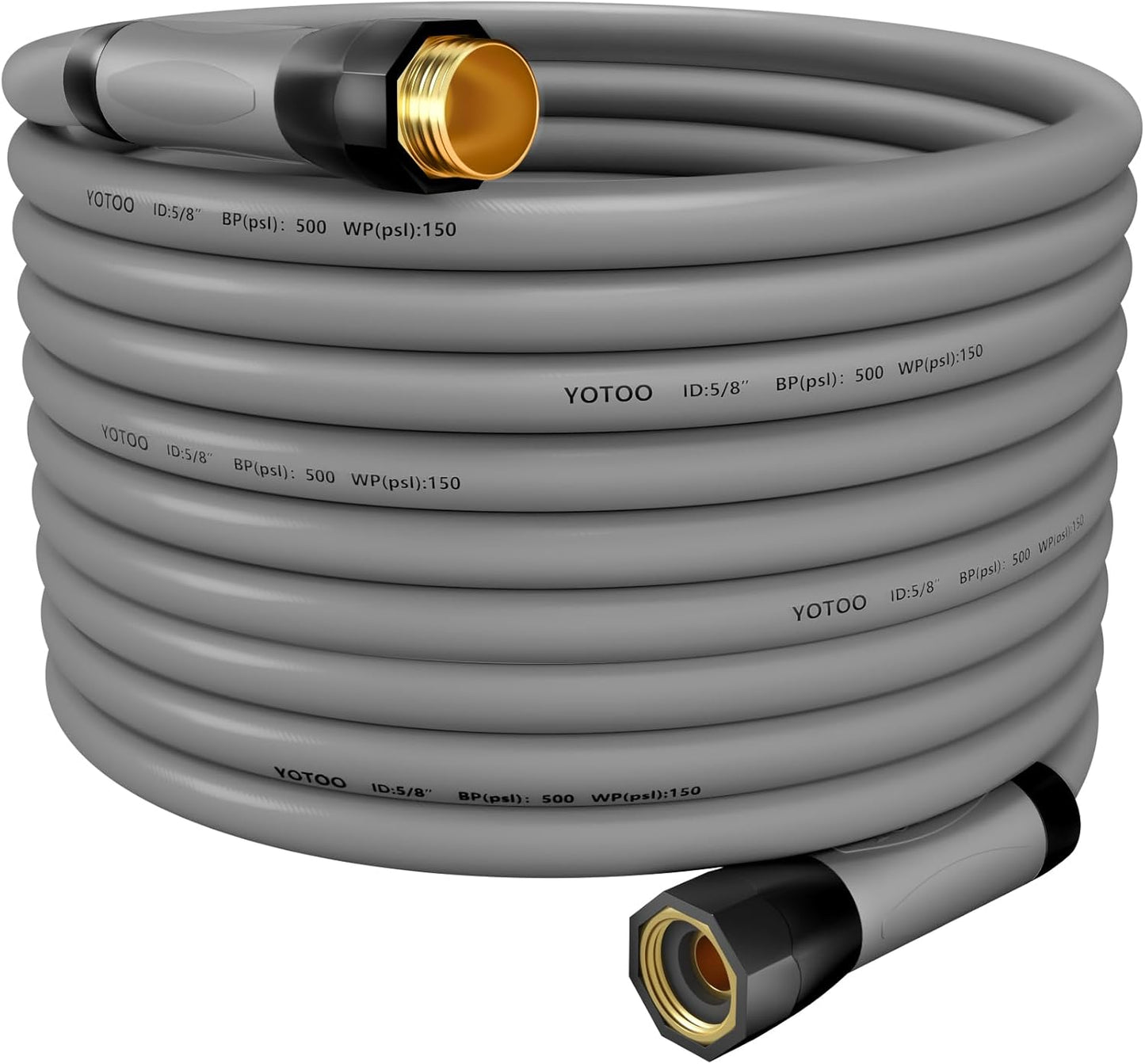 YOTOO Heavy Duty Hybrid Garden Water Hose 5/8-Inch 100-Feet