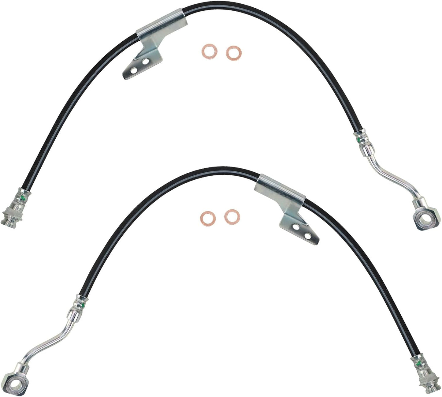 TRQ Front Brake Hose Set for Chevrolet and GMC Vehicles