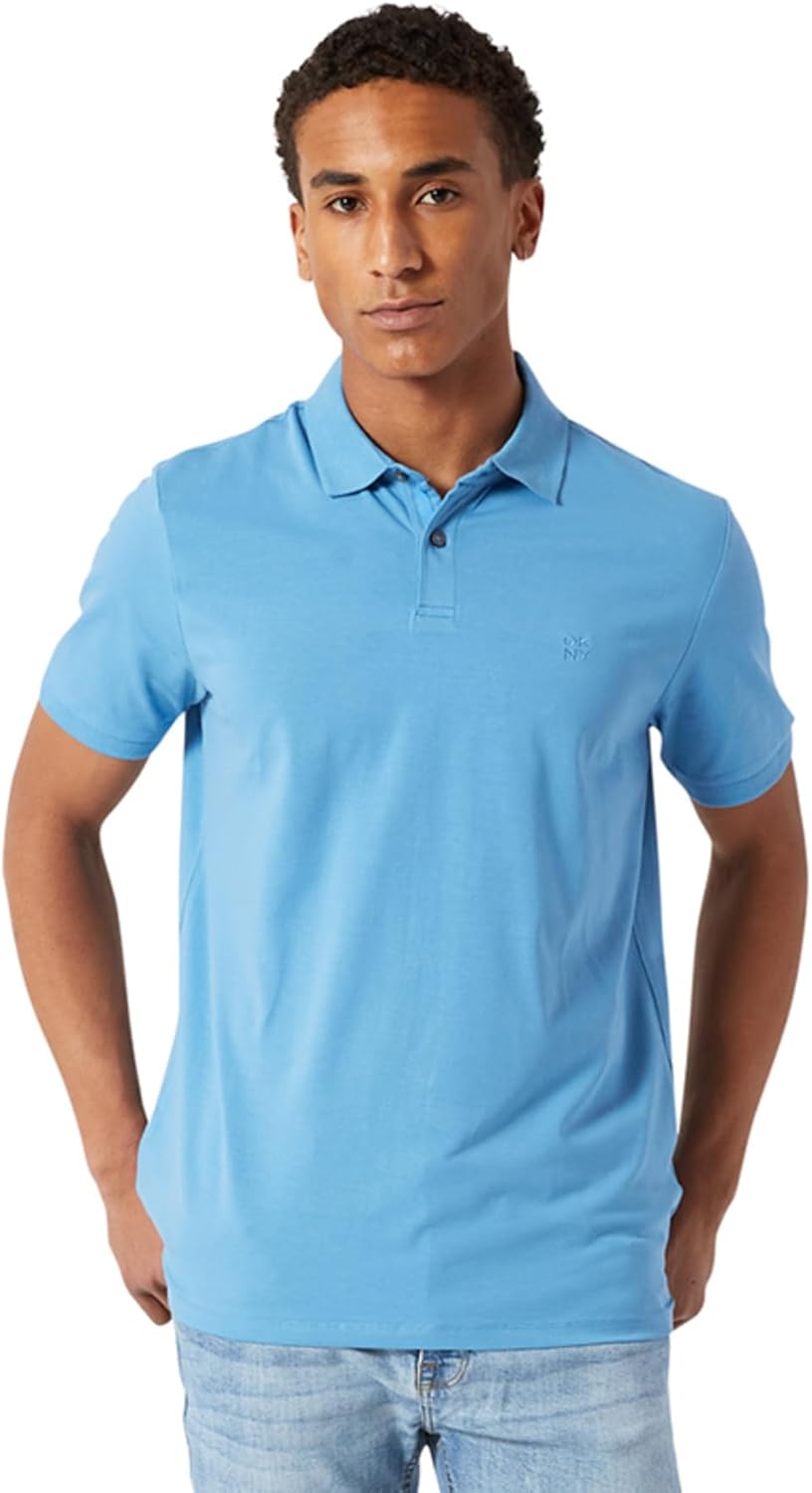 DKNY Soft Cotton Polo Shirts for Men - Modern Fit and Quick Dry