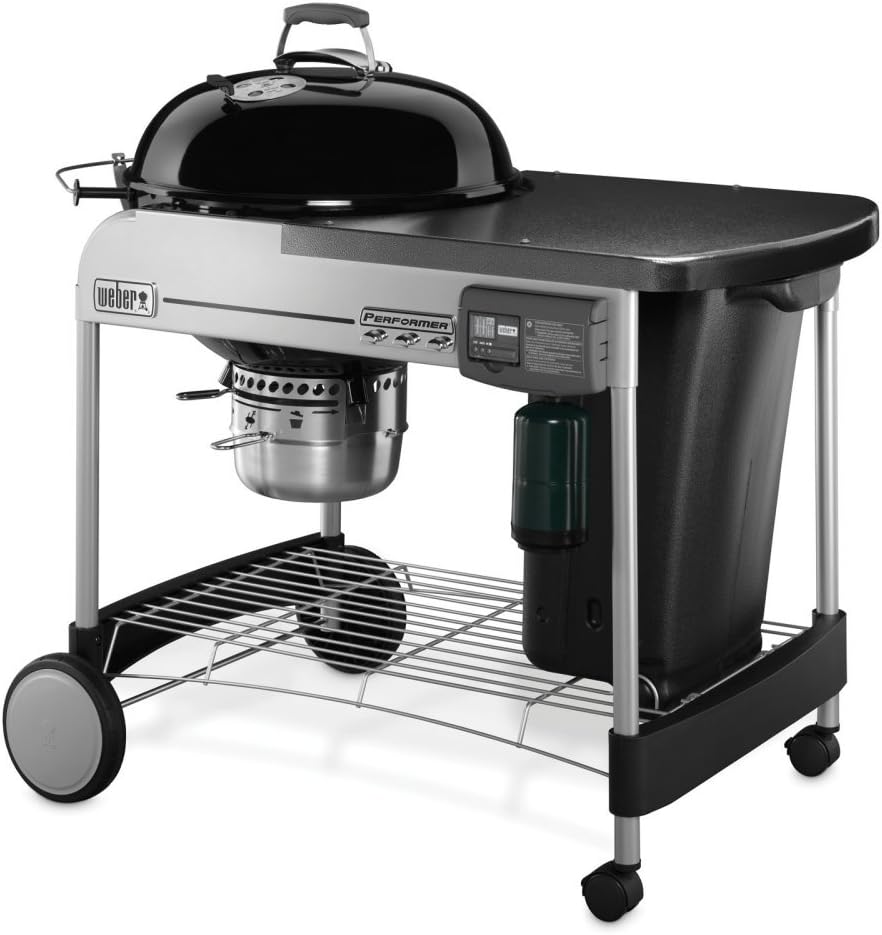 Weber Performer Deluxe Charcoal Grill with Touch-N-Go Ignition