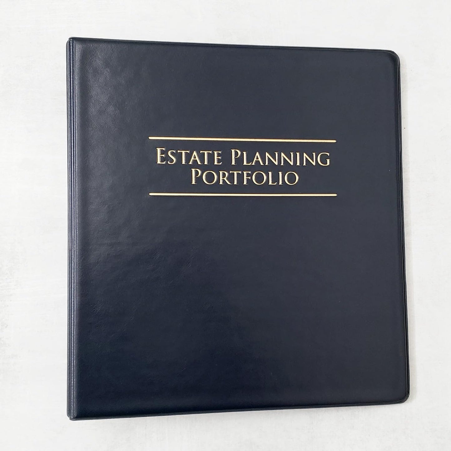 Estate Planning Portfolio 3-Ring Binders with Gold Debossed Title