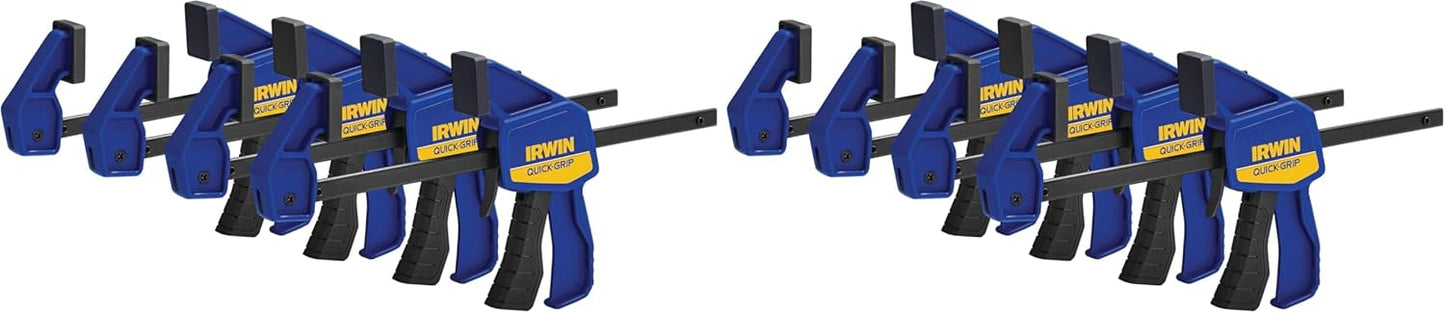 IRWIN QUICK-GRIP One-Handed Mini Bar Clamp 8 Pack, 6 in