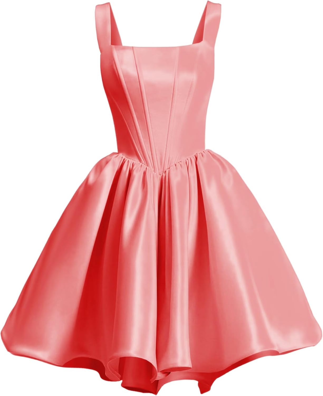 Elegant Satin Homecoming Dresses for Teens with Pockets
