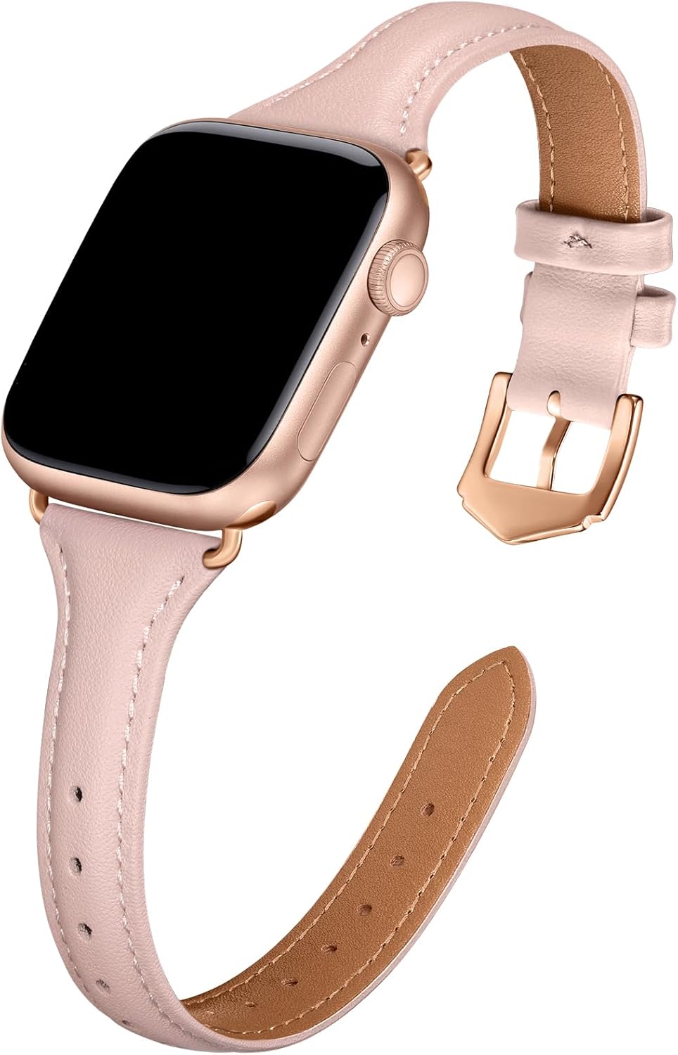 DaQin Slim Leather Band for Apple Watch - Elegant Genuine Leather
