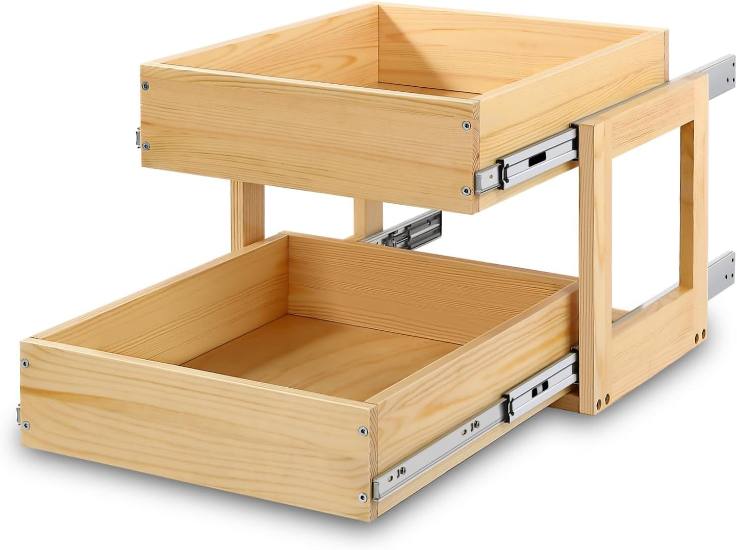 Pull Out Cabinet Organizer with Soft Close for Kitchen Storage