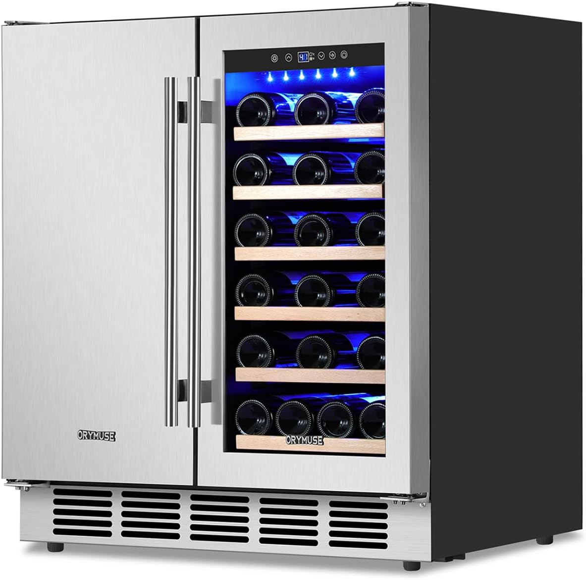 30in Stainless Steel Wine & Beverage Refrigerator - Dual Zone