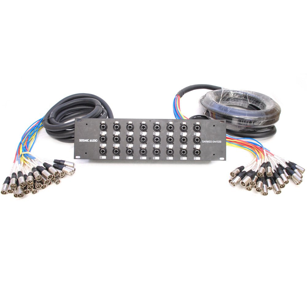 24 Channel XLR TRS Combo Splitter Snake Cable for Pro Audio