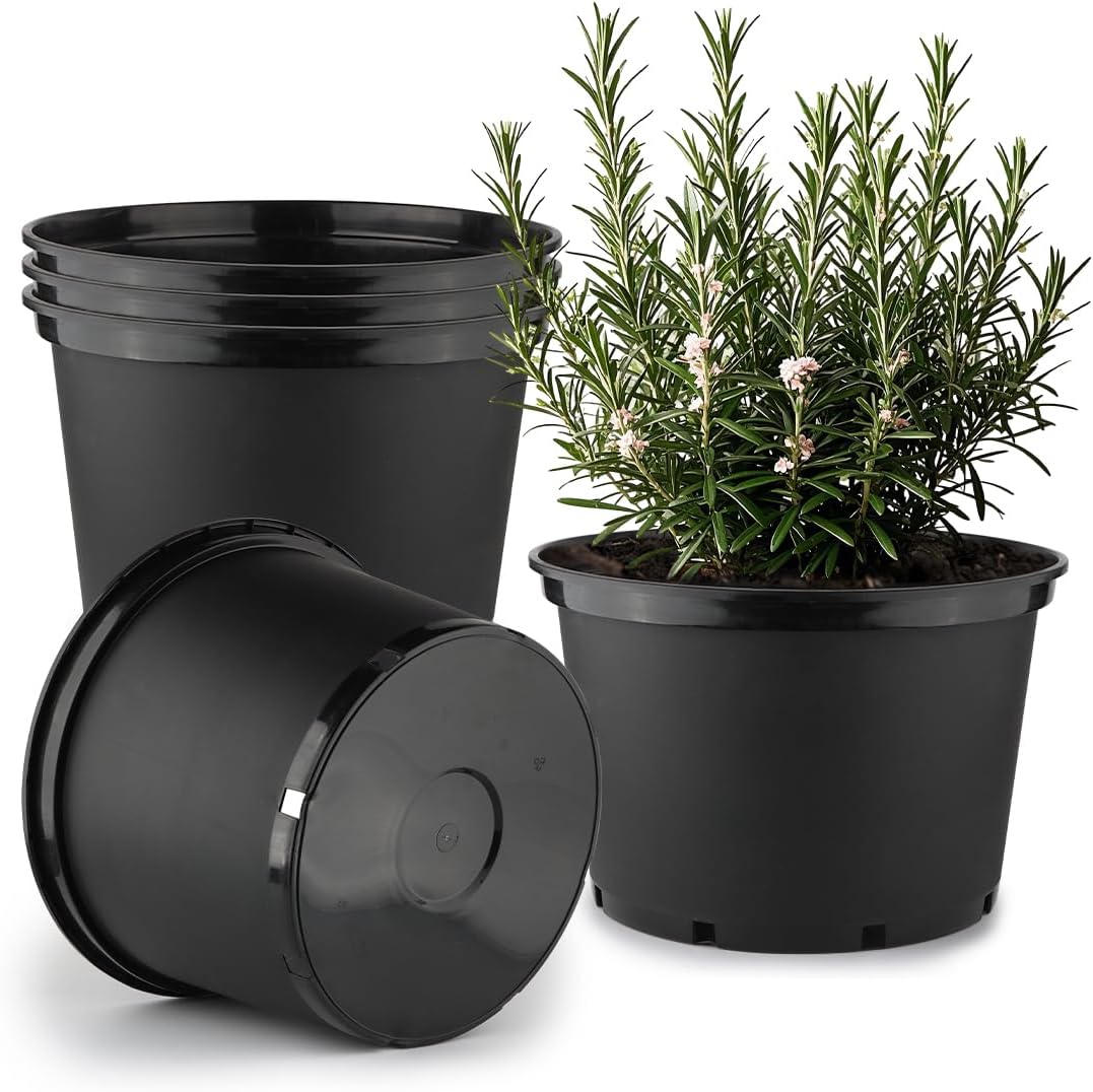 10 Gallon Plastic Nursery Pots by RooTrimmer for Gardening