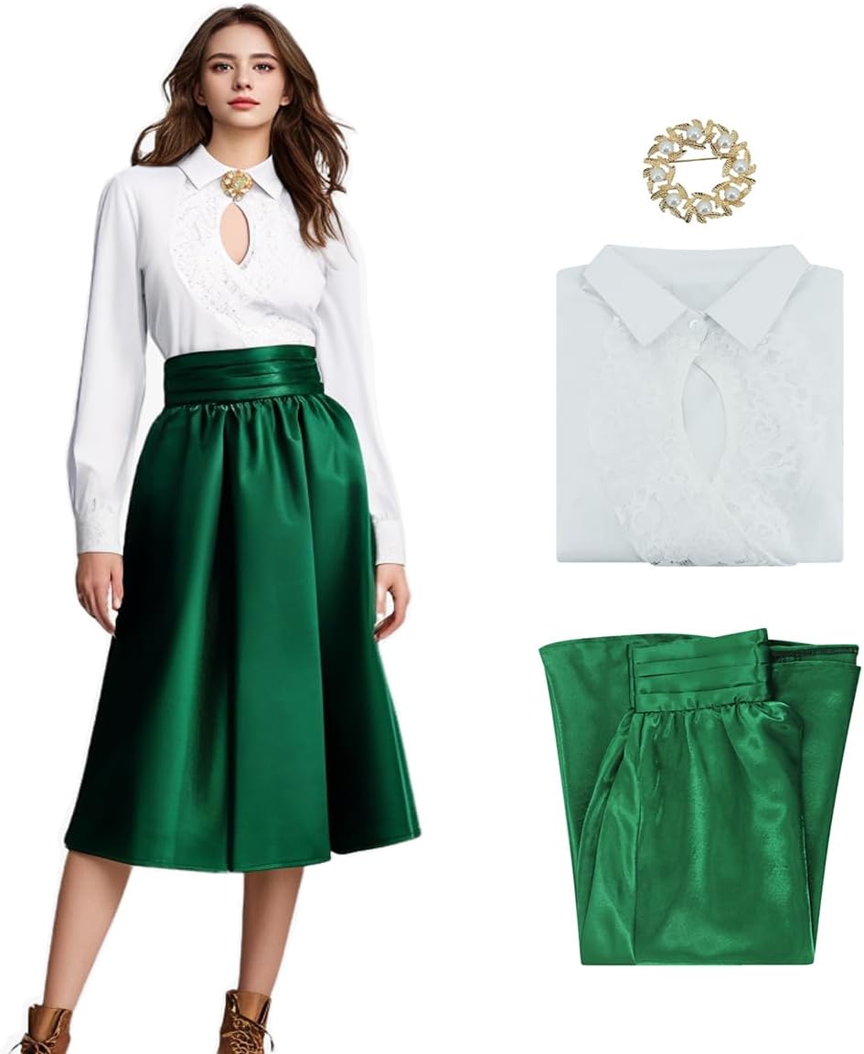 Ellen Costume Christmas Vacation Dress Set for Women - Vintage Style