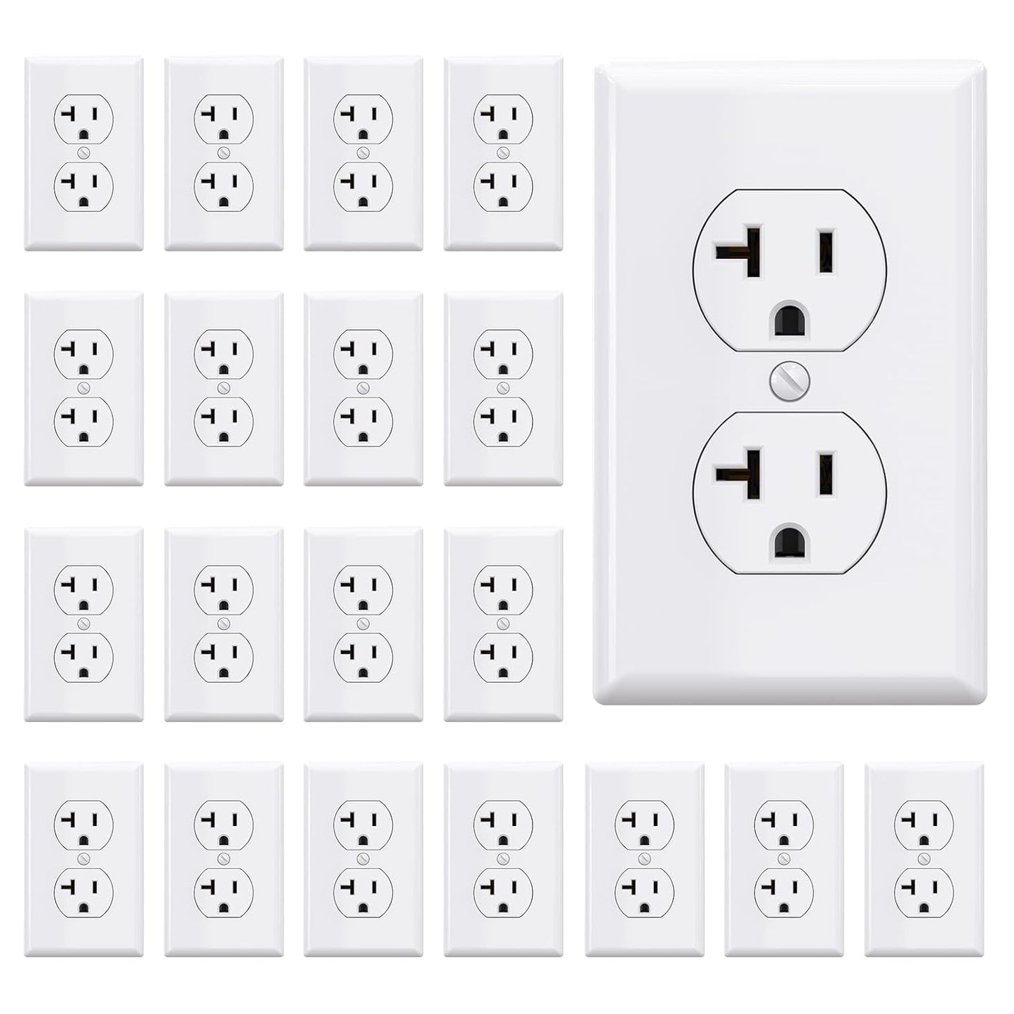 AIDA 20 Amps Duplex Electrical Receptacle for Home Use
