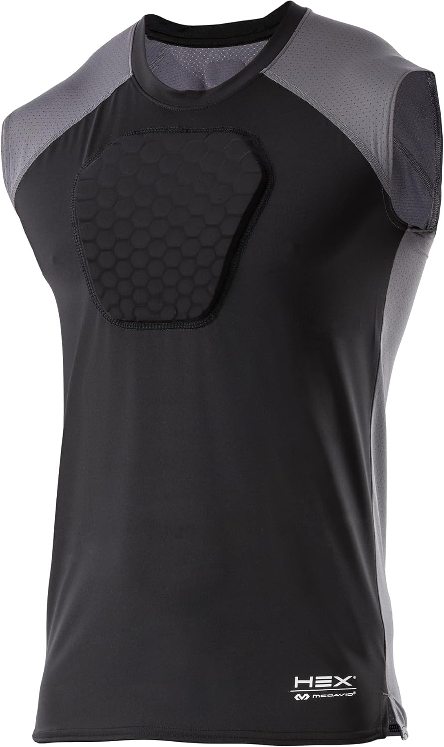McDavid Youth Chest Protector Compression Shirt with HEX Padding