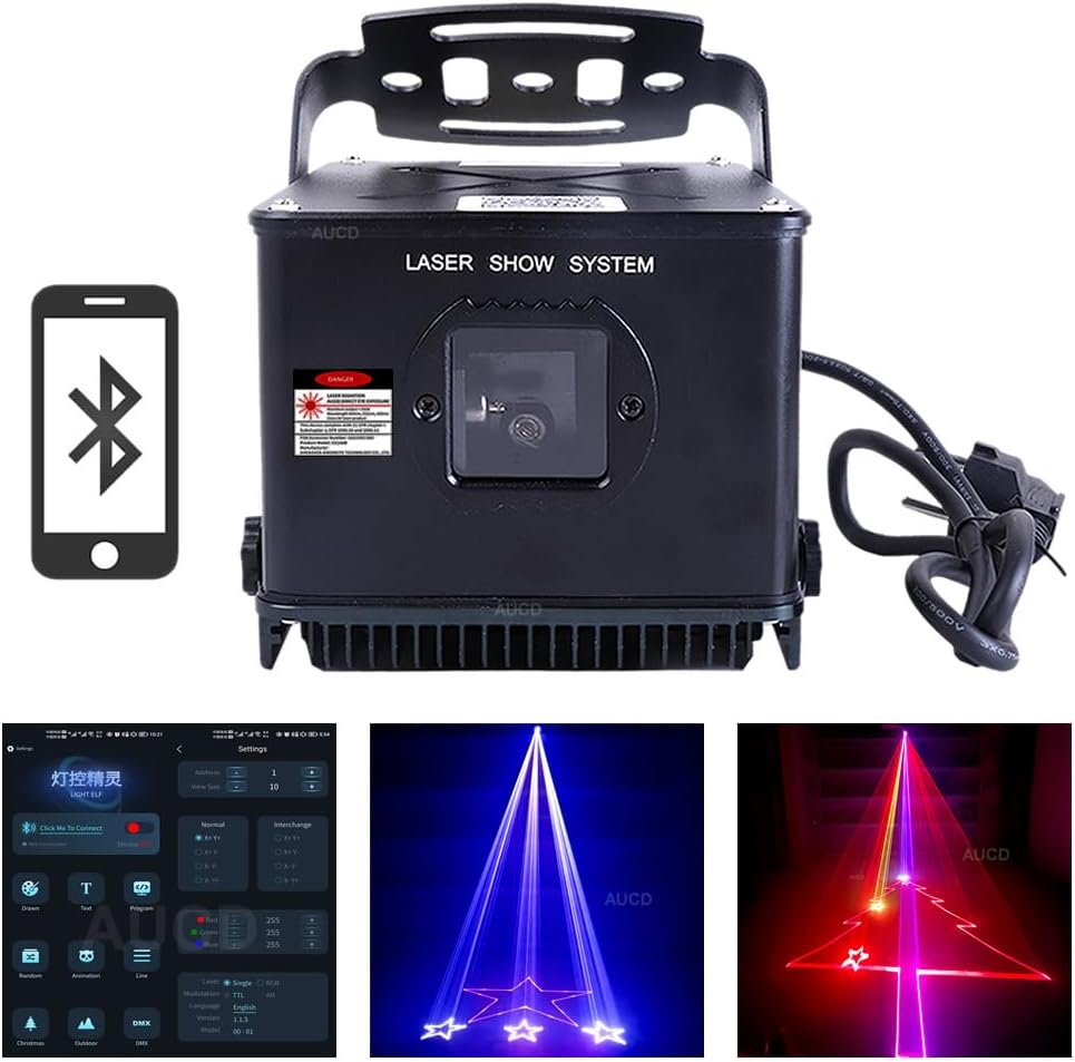 Wireless RGB Laser Christmas Lights - AUCD