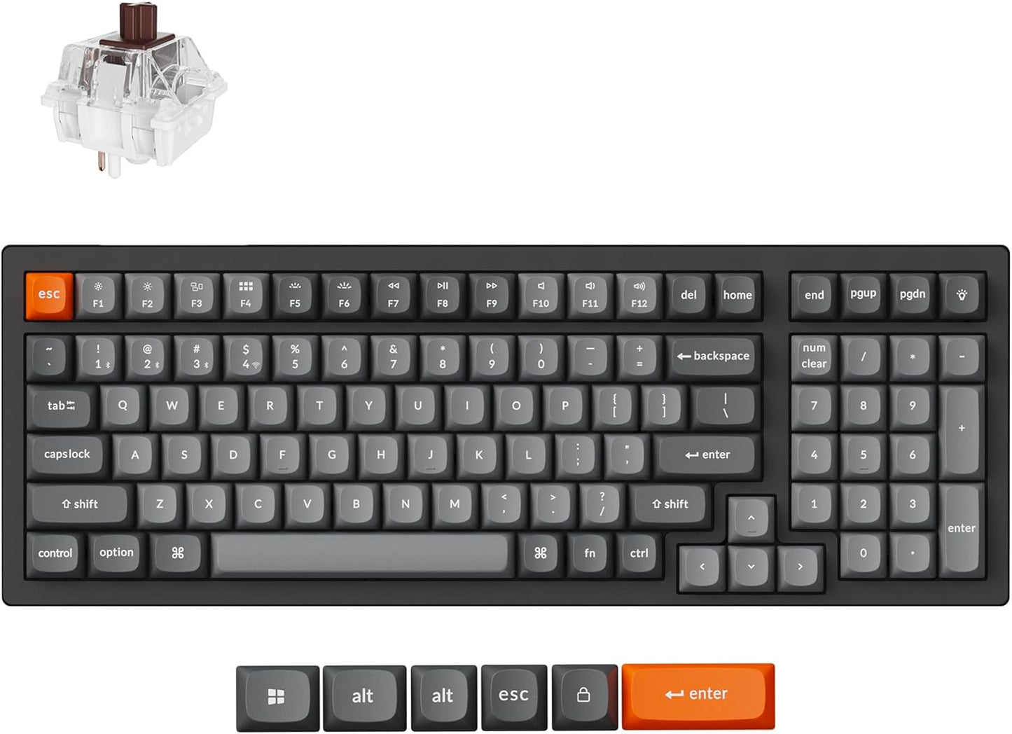 Keychron K4 Max Wireless Mechanical Keyboard for Gaming and Work