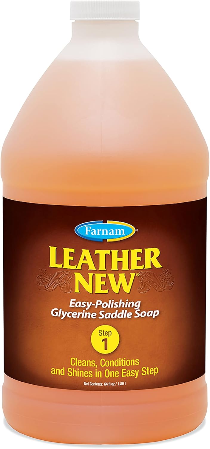 Farnam 64 oz Leather Saddle Soap: Cleans, Conditions, & Protects