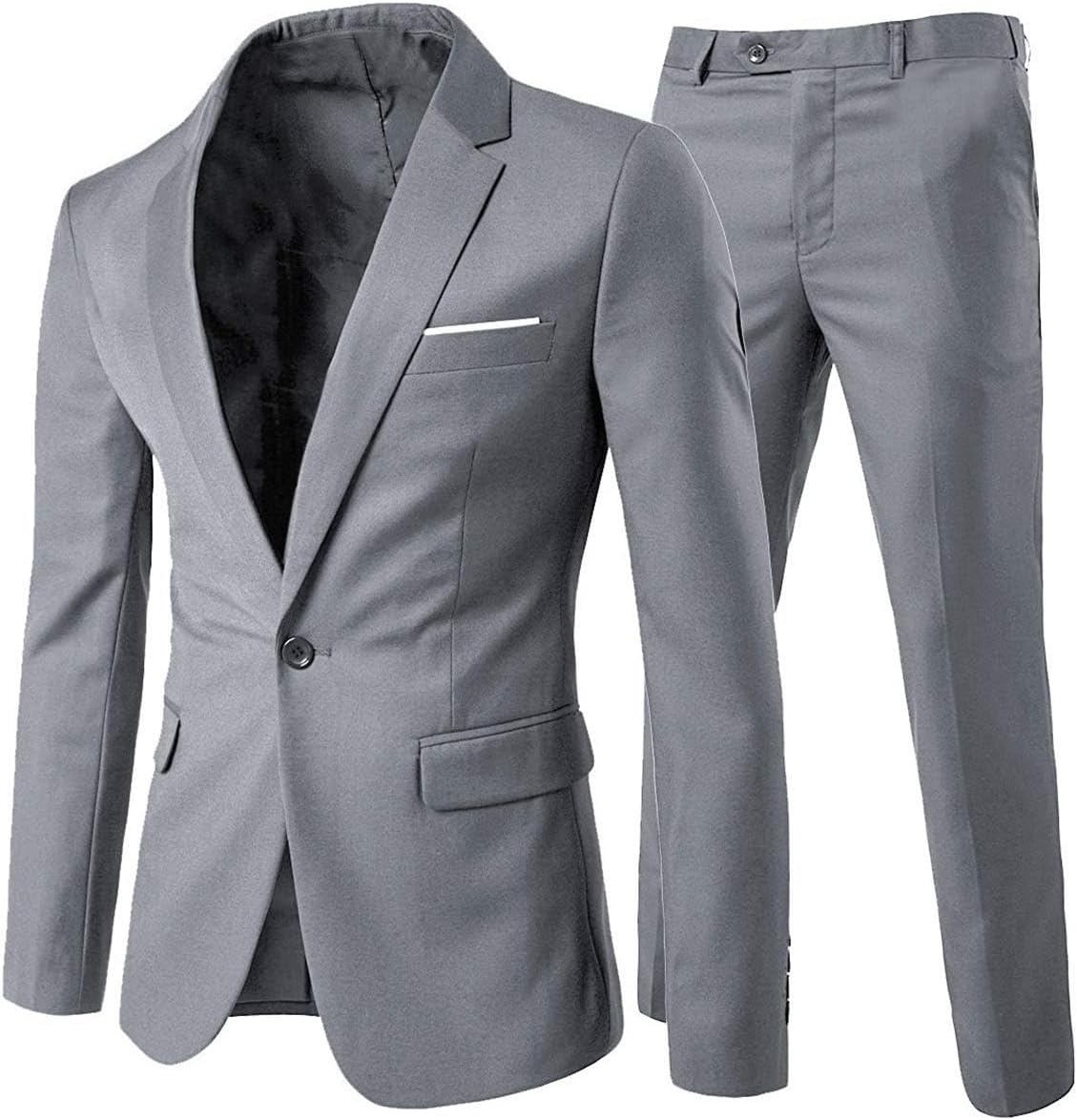 Cloudstyle Men's 2-Piece Slim Fit Dress Suit Jacket & Pants Set