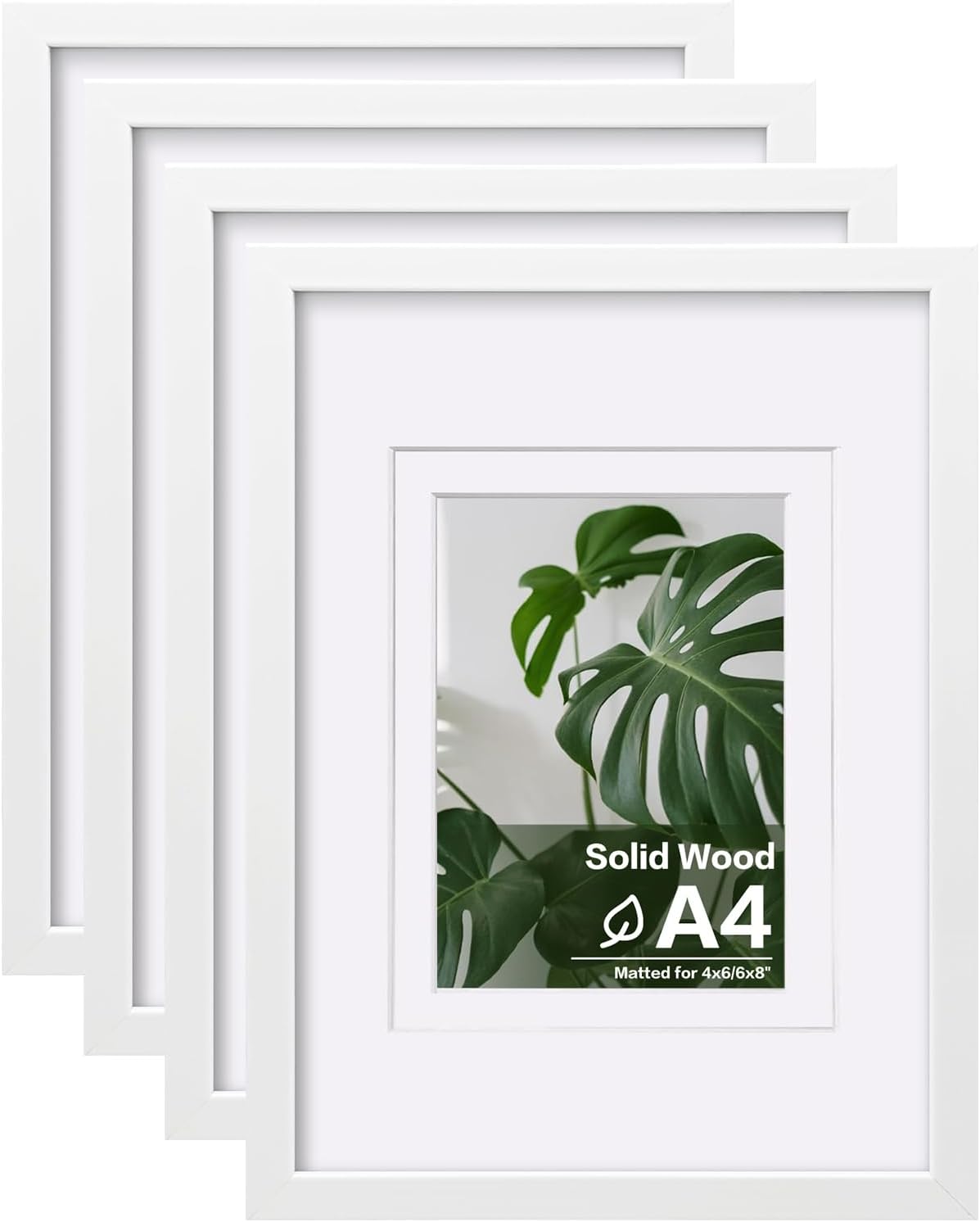 Egofine A4 Picture Frames Set of 4 for Table Top and Wall Mount