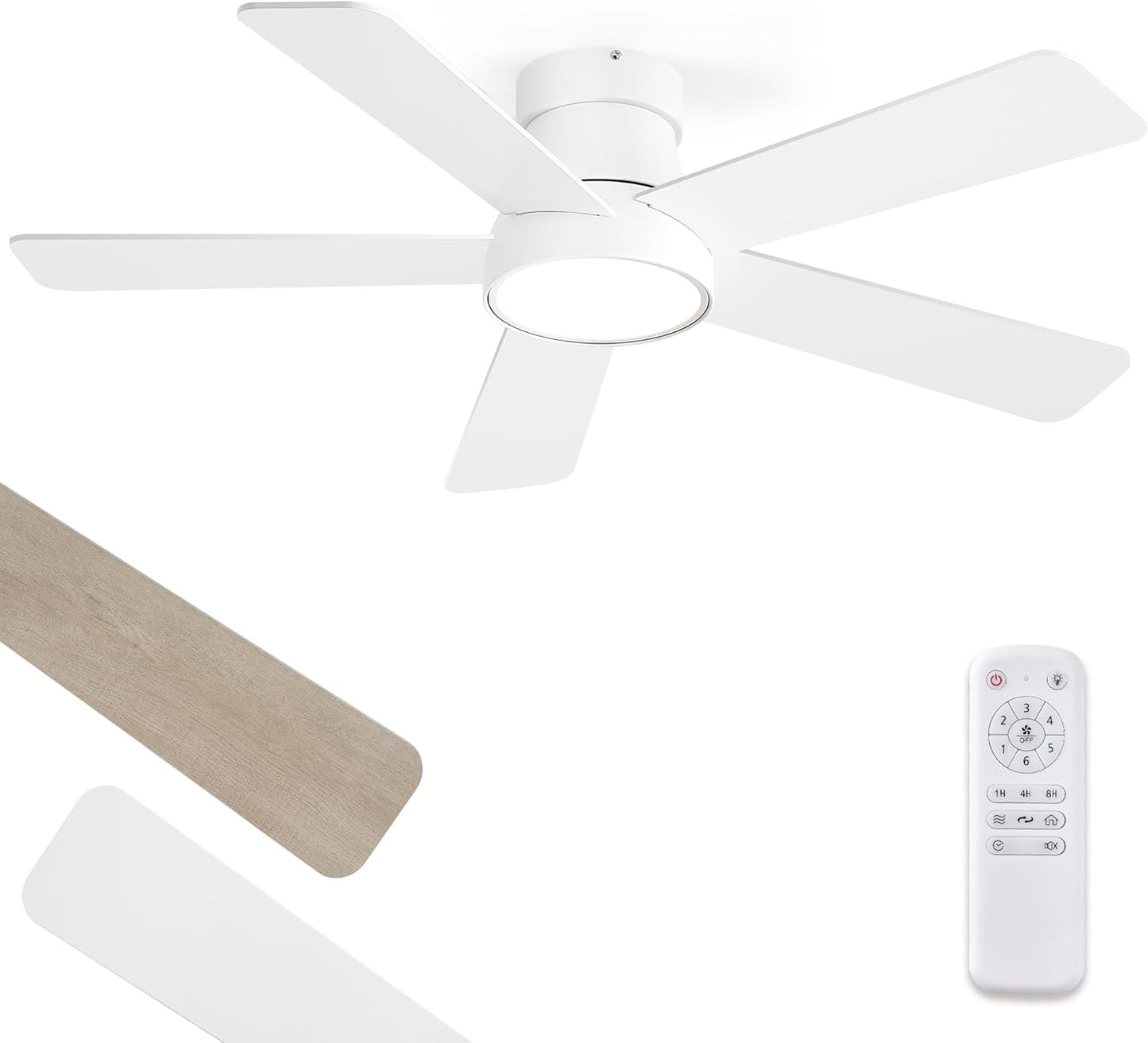 42 Inch Ceiling Fans with Lights and Remote for Modern Spaces