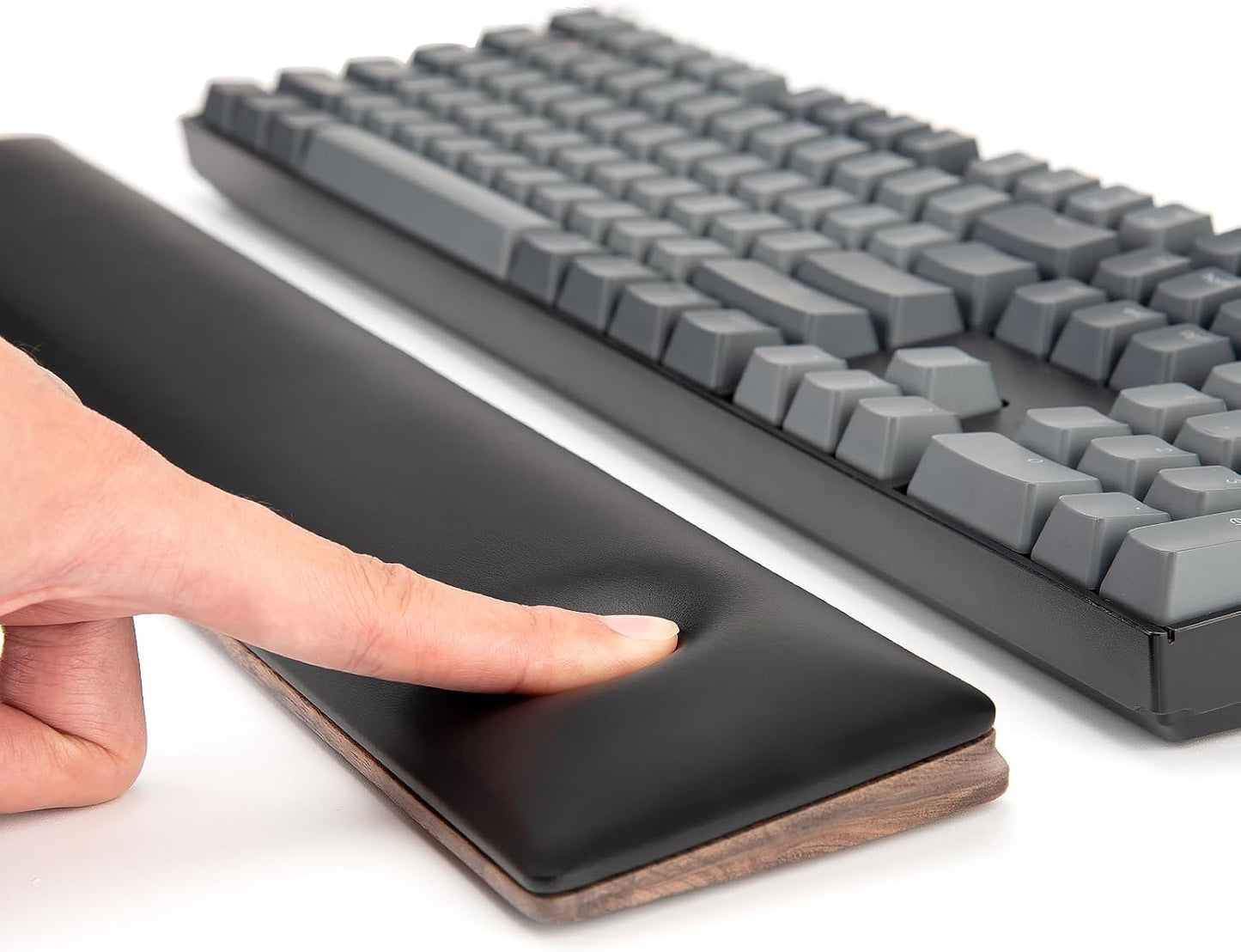 Memory Foam Walnut Wrist Rest for Pain Relief