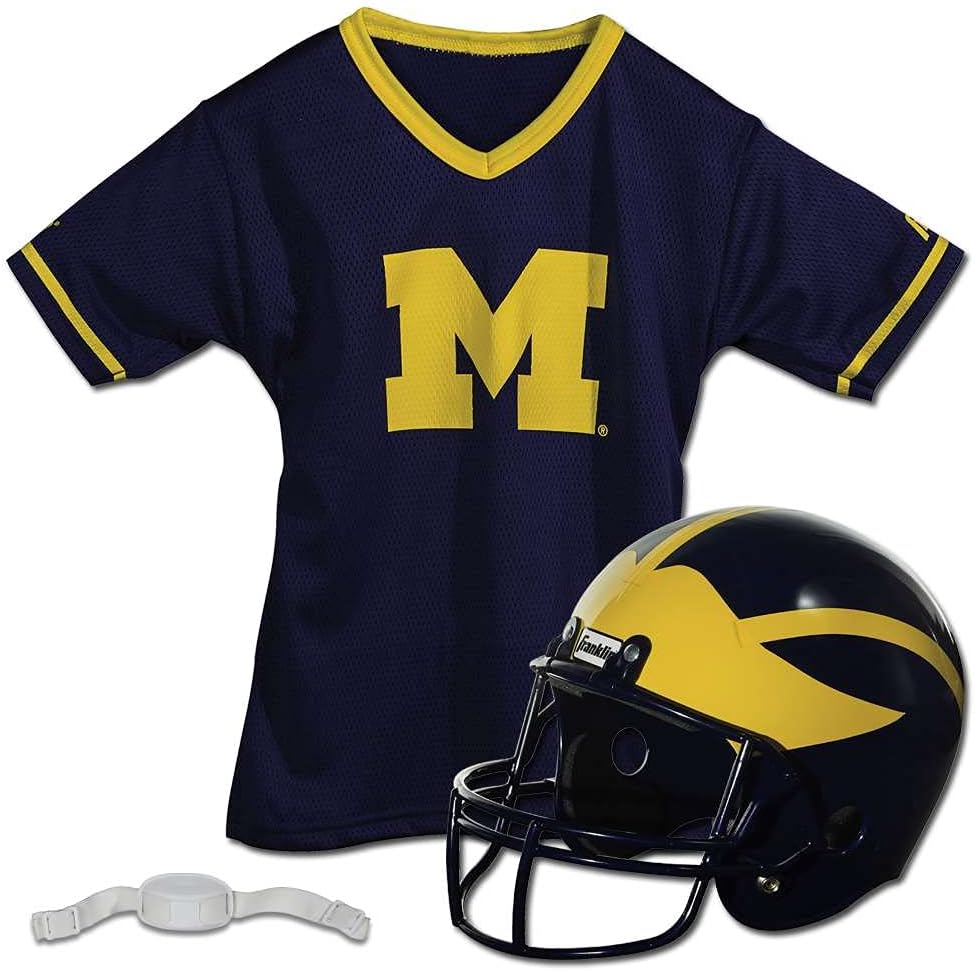 NCAA Kids College Football Helmet and Jersey Sets for Play