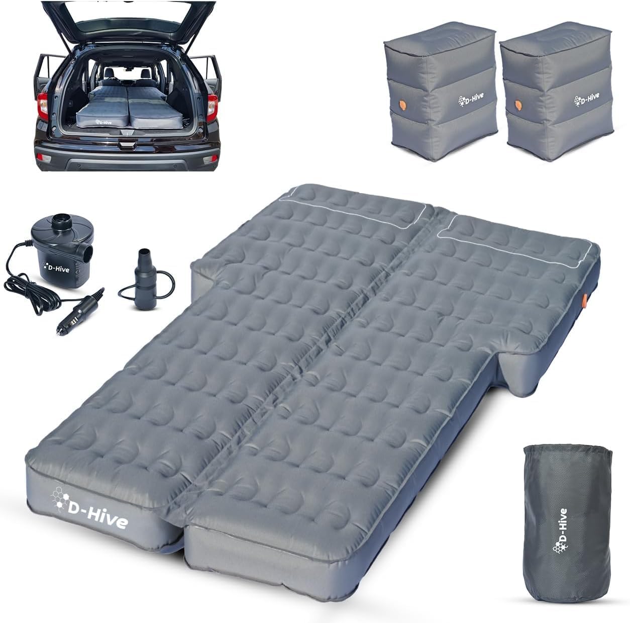 D-Hive Unbeatable Durability SUV Air Mattress for Car Camping
