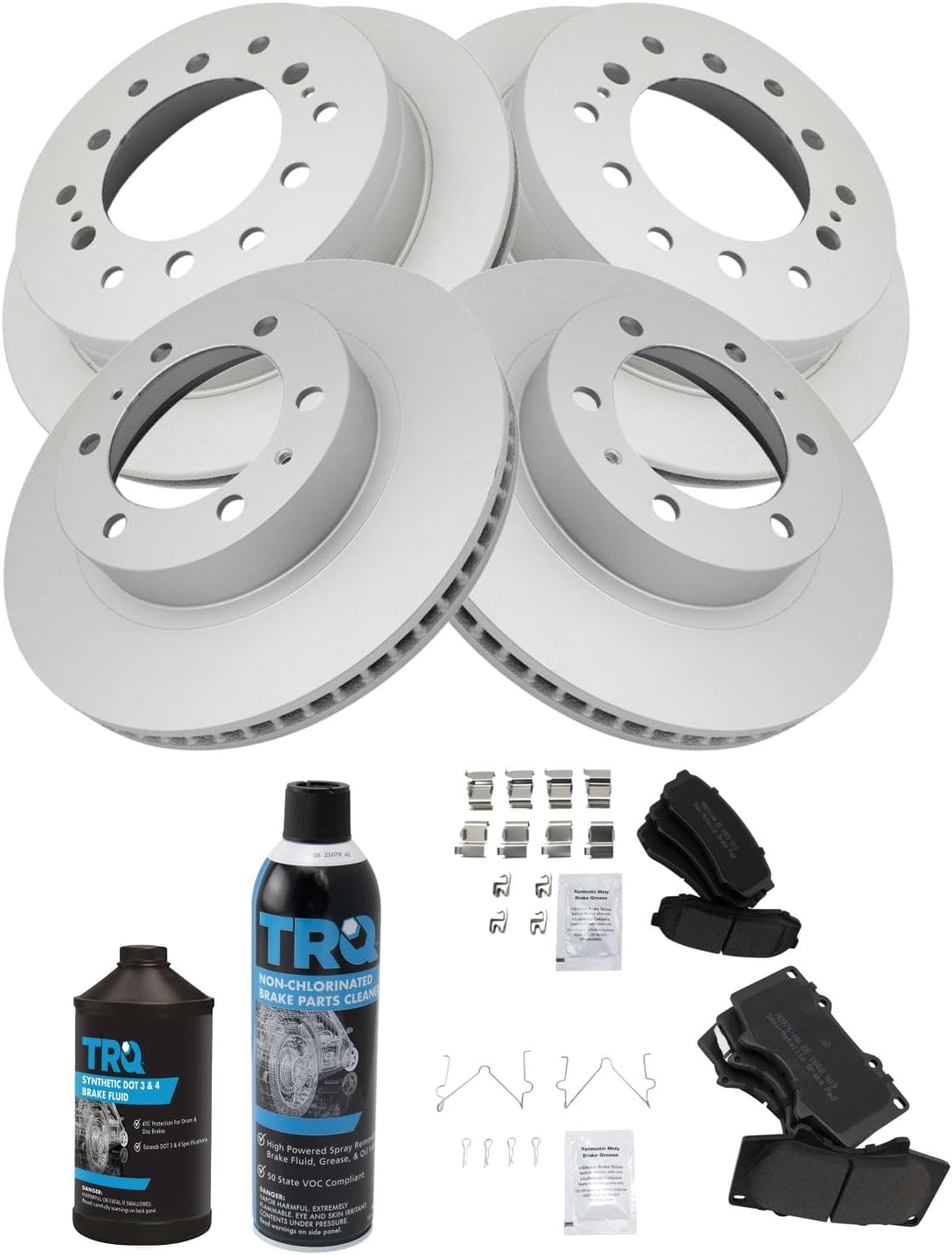 TRQ Brake Pad & Rotor Kit for 2003-2009 Toyota 4Runner