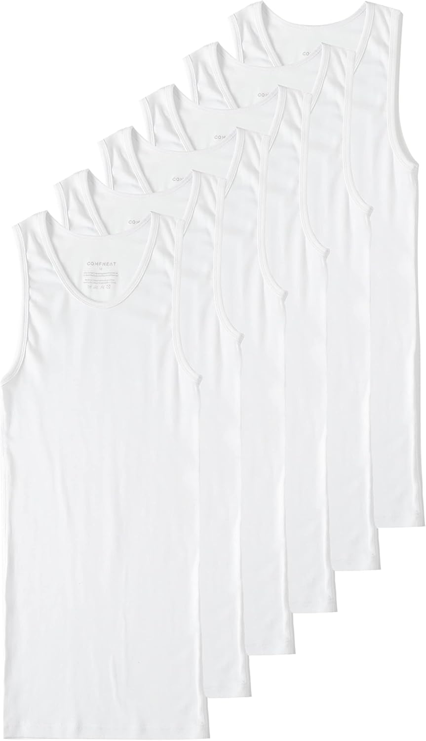 Comfneat Men's 6-Pack A-Shirts Tight Fit Tank Tops Review
