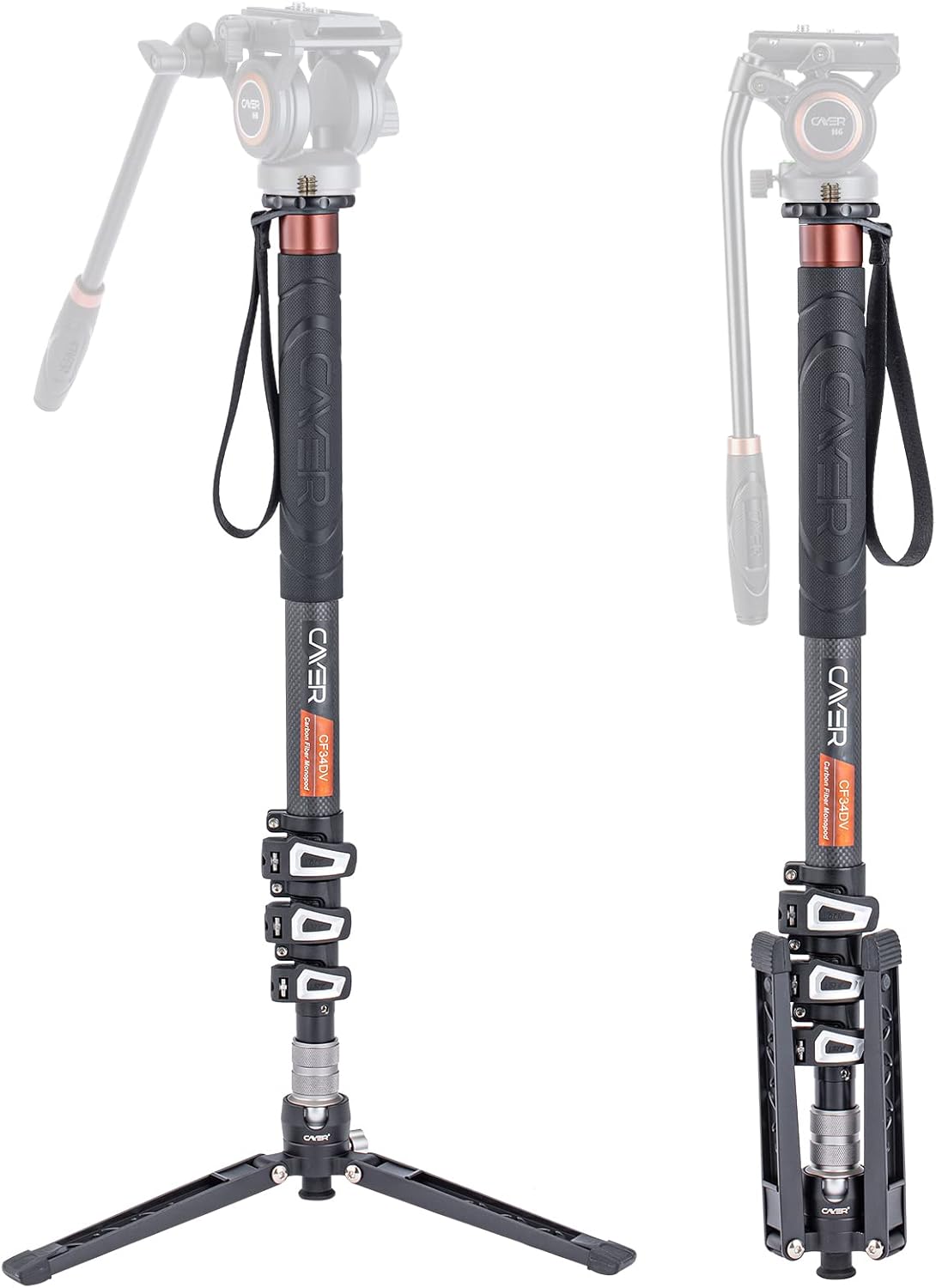 Cayer Carbon Fiber Monopod Leg for DSLR Cameras and Camcorders