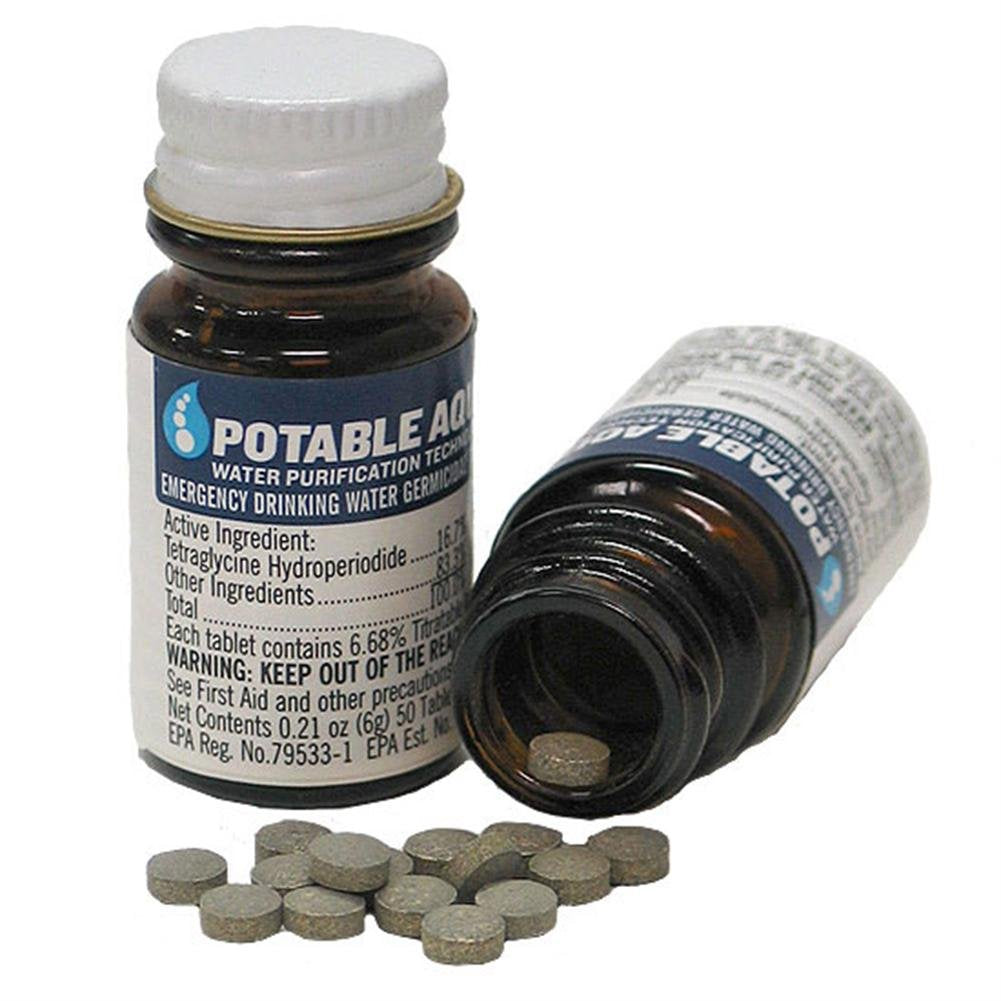Portable Water Purification Tabs for Travel & Emergencies