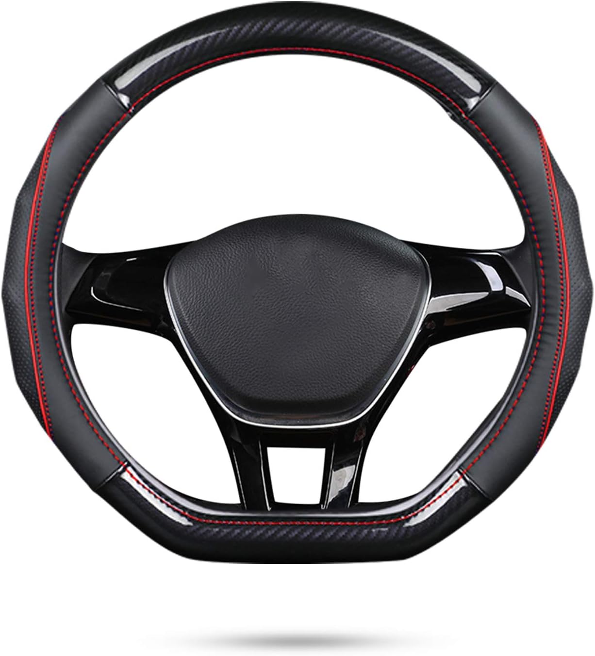 Ergocar Car Steering Wheel Cover for D-Shape 15in Comfort