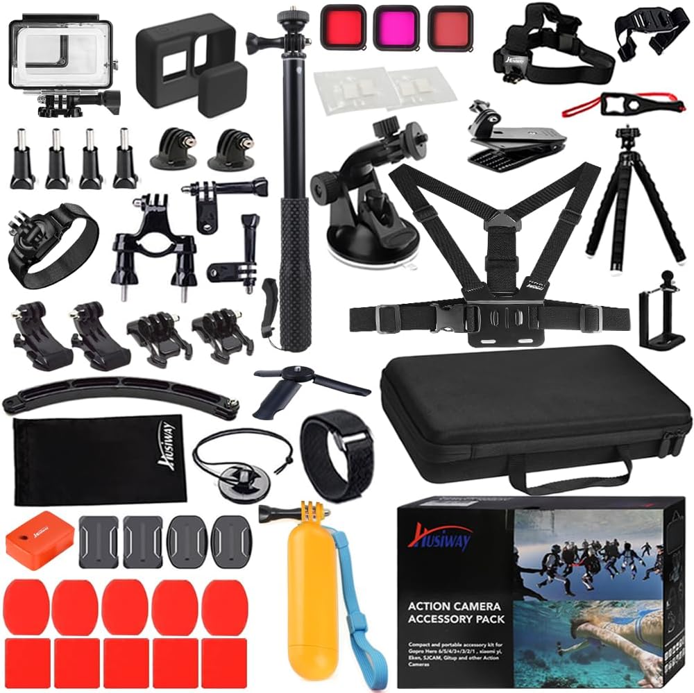 68-in-1 Accessory Kit for GoPro Hero 7 6 5 Black - Ultimate Bundle